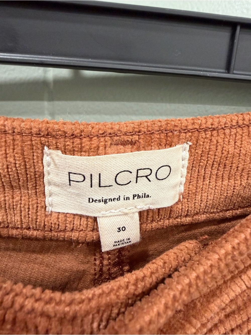 Womens Corduroy Pants in Rust - Picture 2 of 3